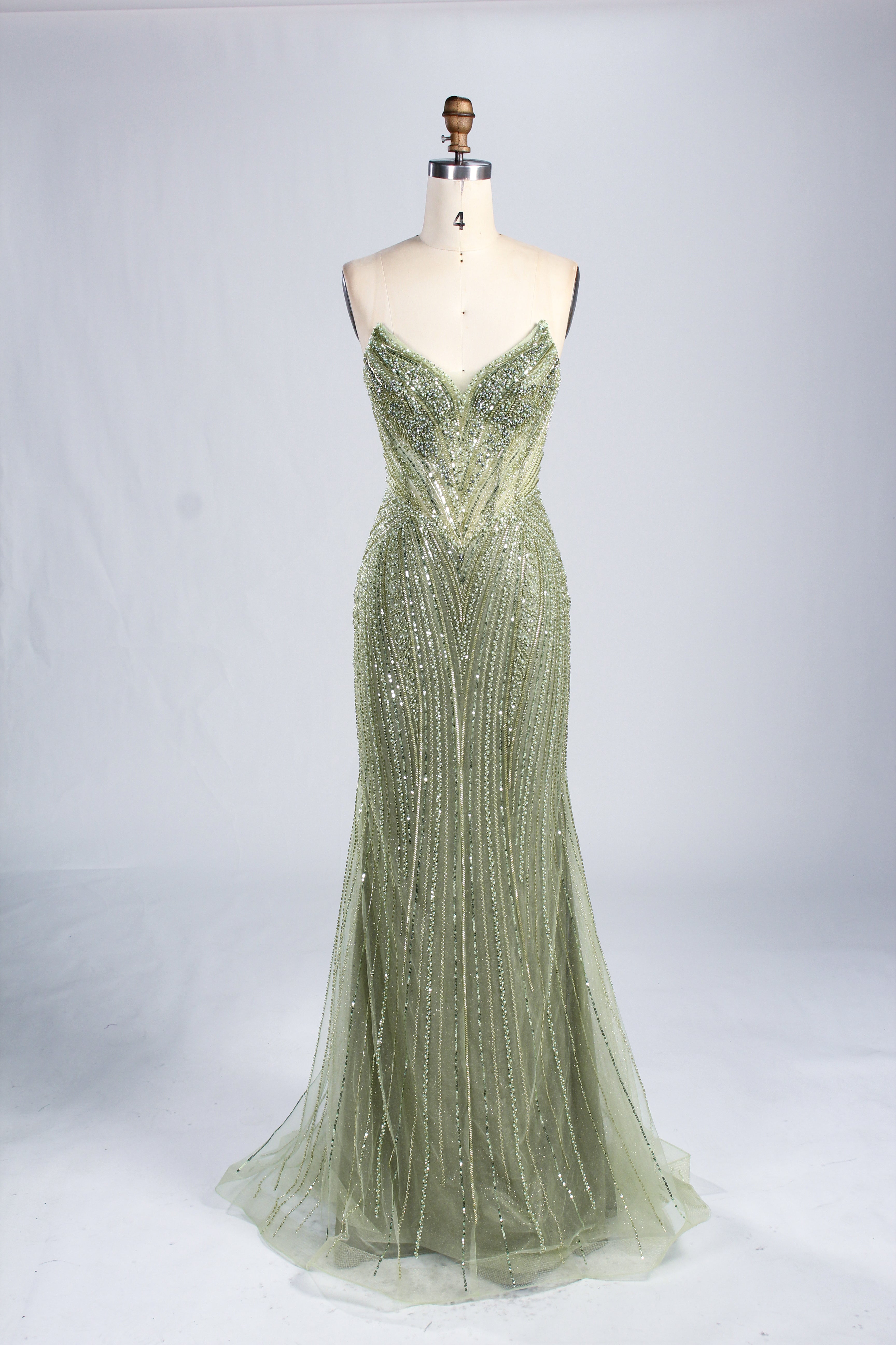 olive green mermaid prom dresses Wholesale Beaded Dress 33306 – mylovelene olive green prom dress