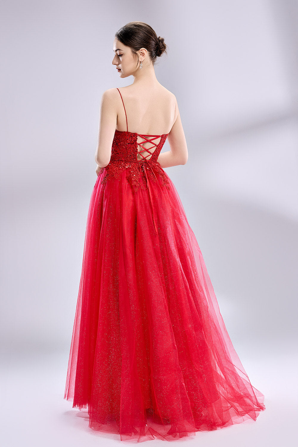 Wholesale Exquisit Beaded Prom Prom Ball Gown with Slit 32938