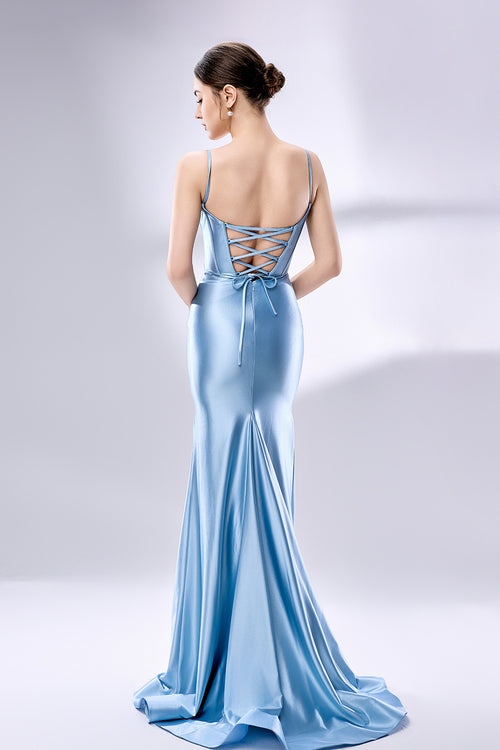 Charming Satin Mermaid Prom Dress Wholesale 32977