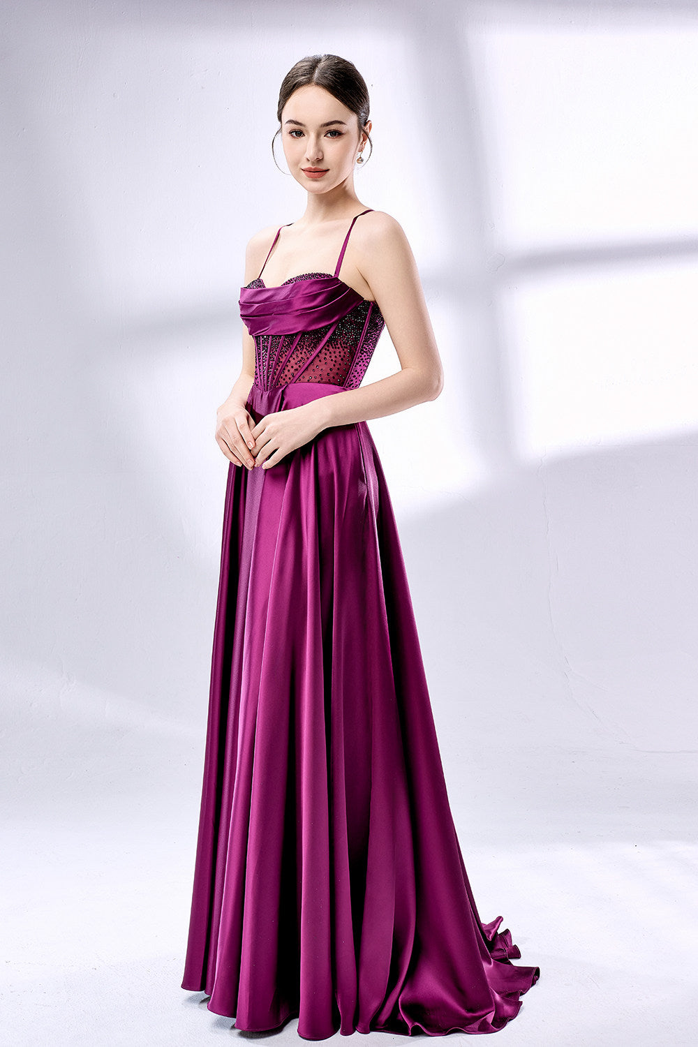Wholesale Rhinestone - Embellished Corset Prom Gown 33116B
