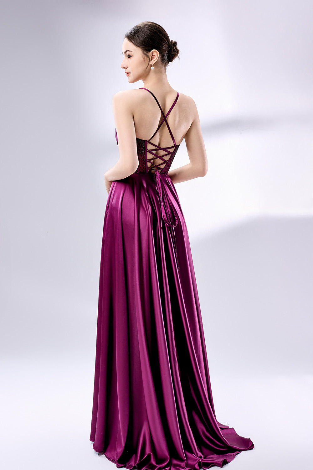 Wholesale Rhinestone - Embellished Corset Prom Gown 33116B