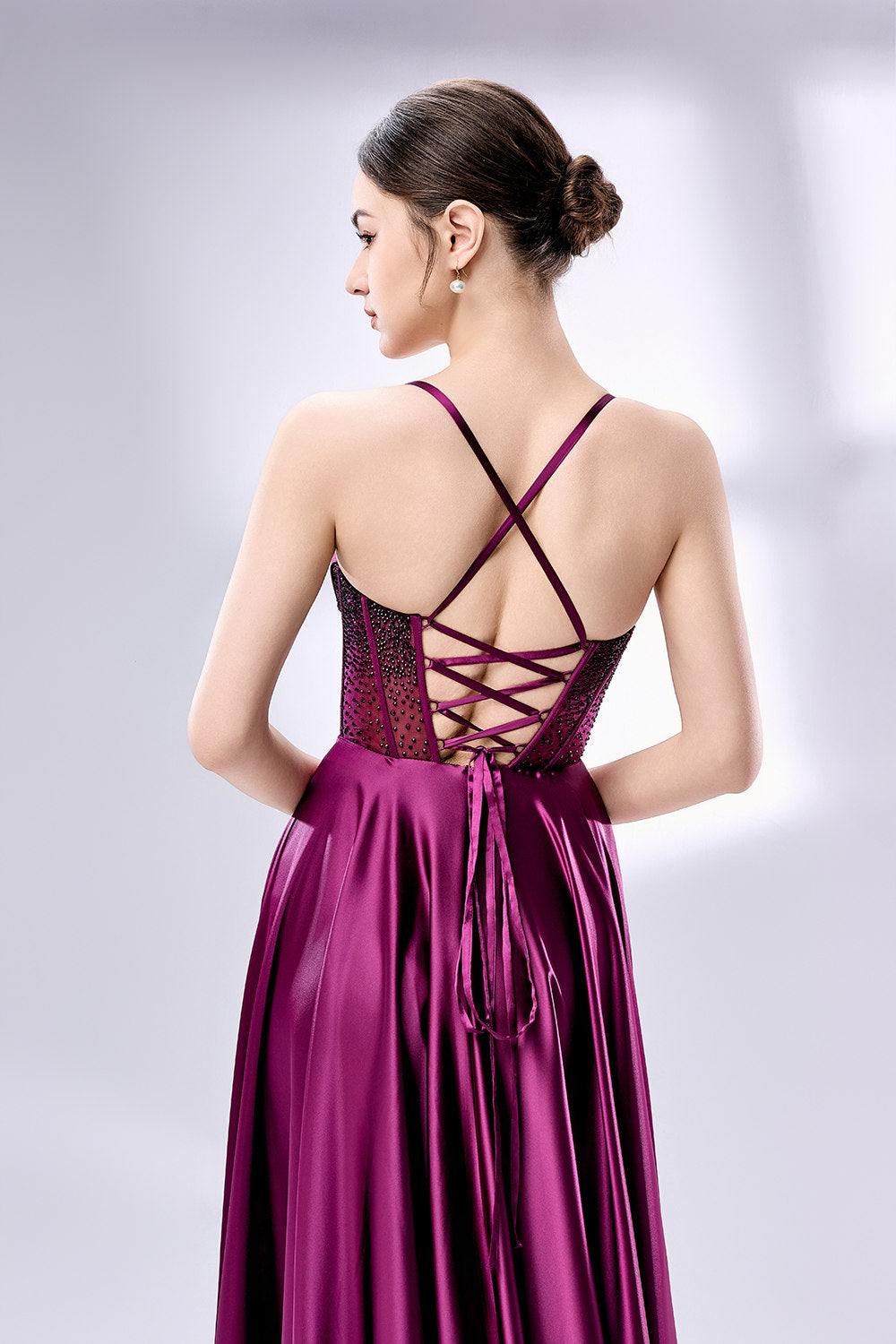 Wholesale Rhinestone - Embellished Corset Prom Gown 33116B