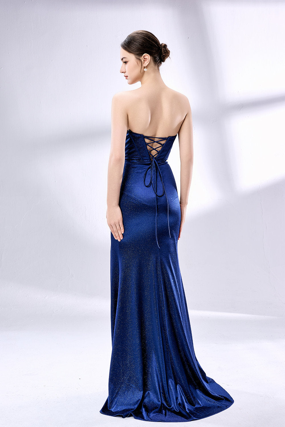 Elegant Strapless Mermaid Prom Dress 33066