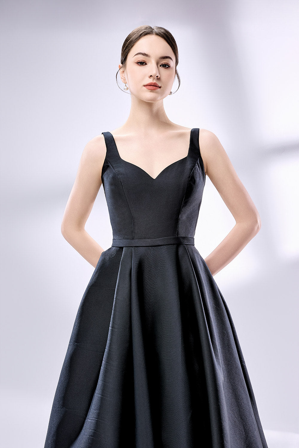 Wholesale Minimalist Satin Prom Gown 33111