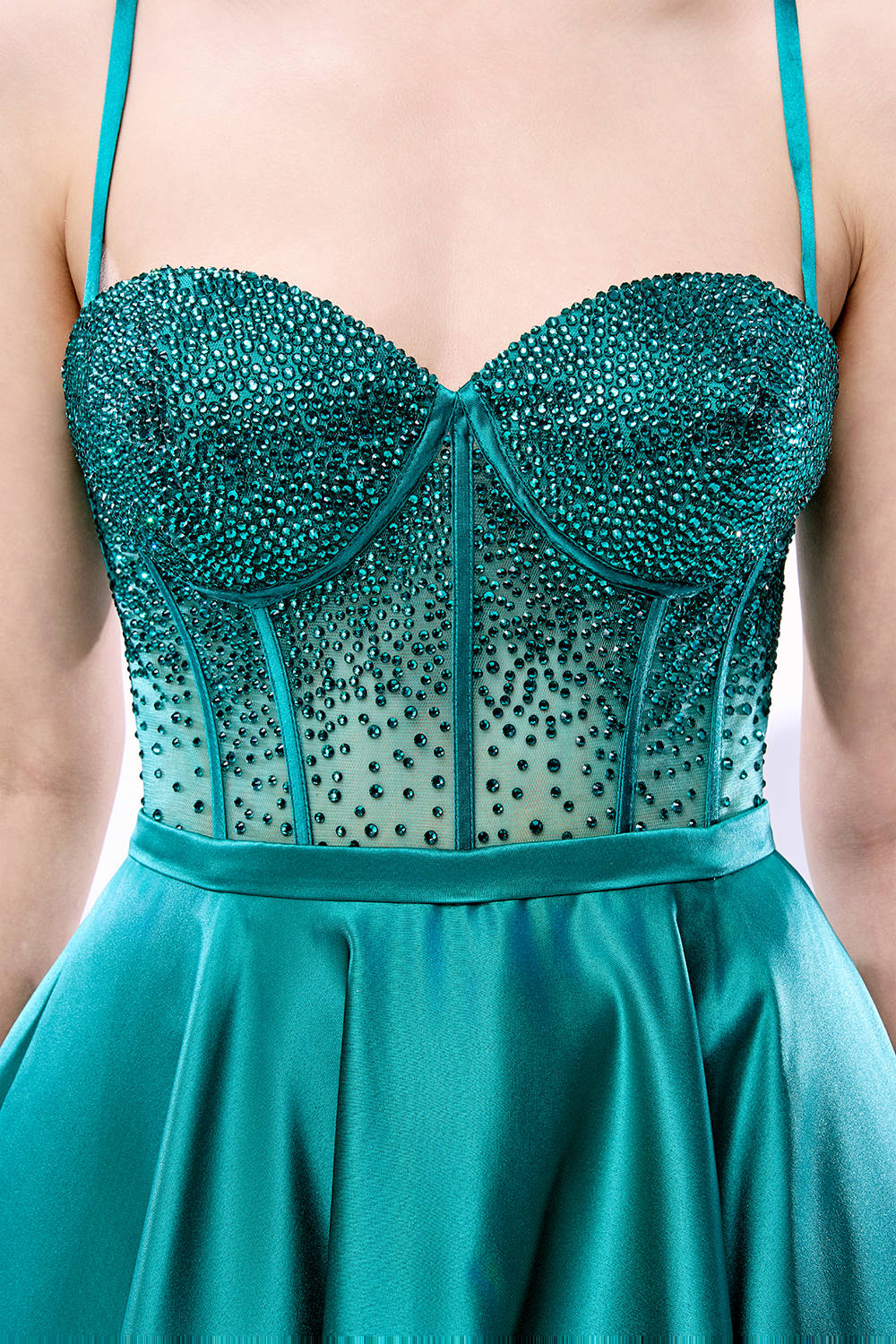 Wholesale New Arrival Hot Fix Rhinestone Prom Dress 33120