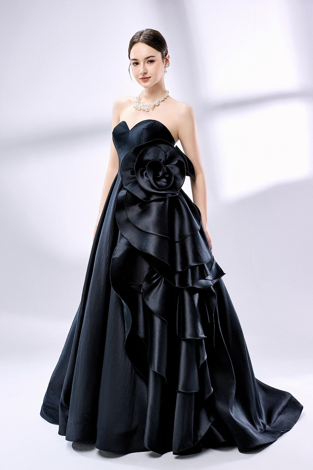 Wholesale Elegant Design Satin Prom Dress KT1418