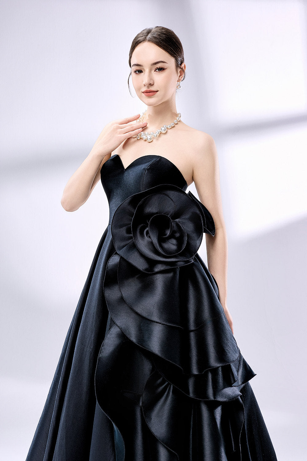 Wholesale Elegant Design Satin Prom Dress KT1418