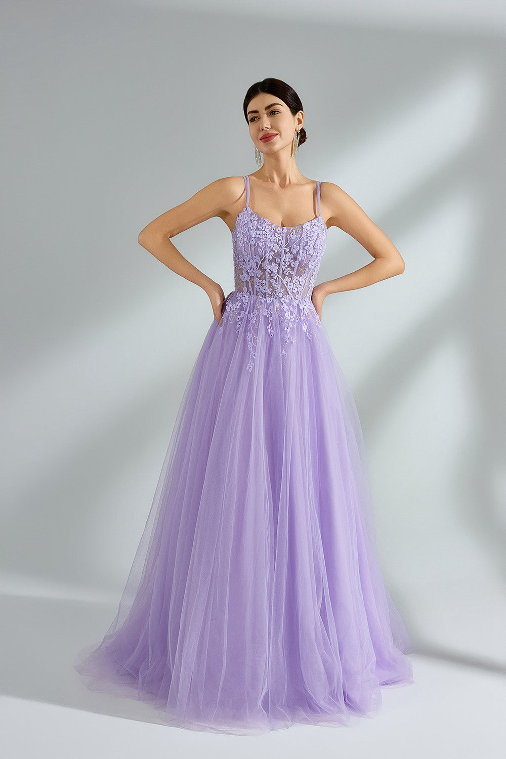 Wholesale Enchanting Floral Lace Prom Dress kt1395