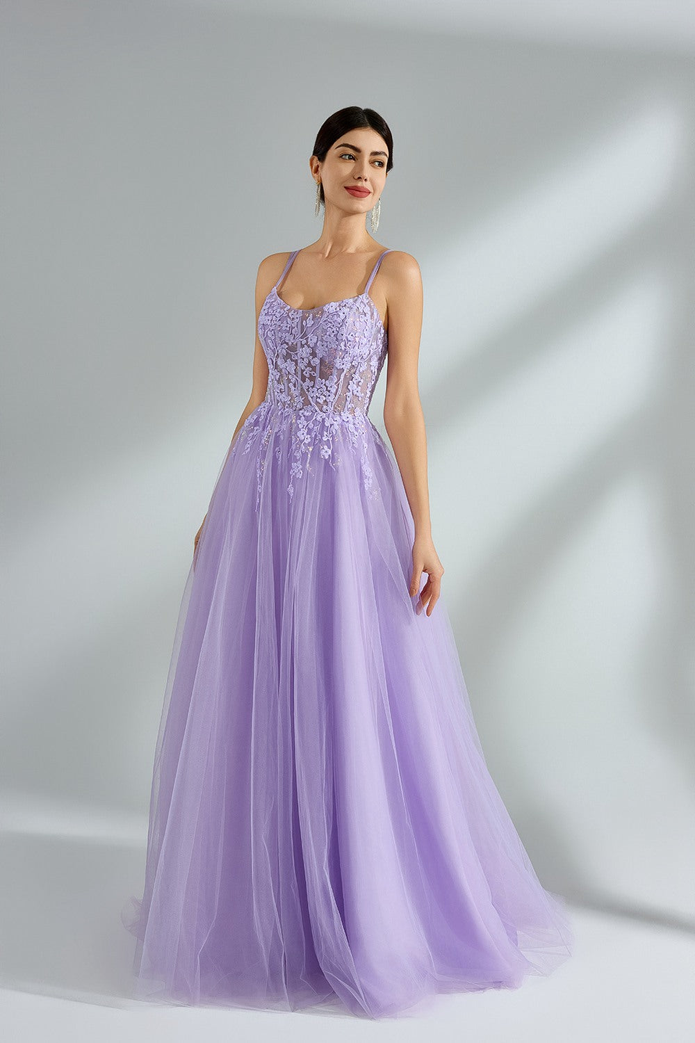 Wholesale Enchanting Floral Lace Prom Dress kt1395