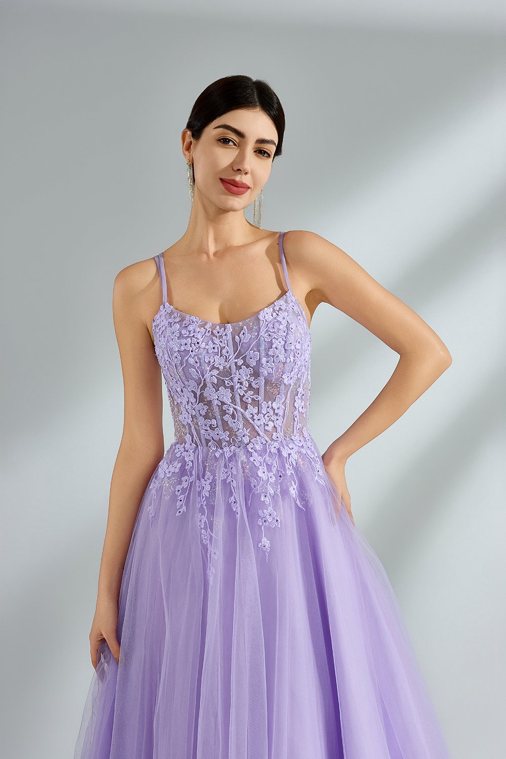 Wholesale Enchanting Floral Lace Prom Dress kt1395