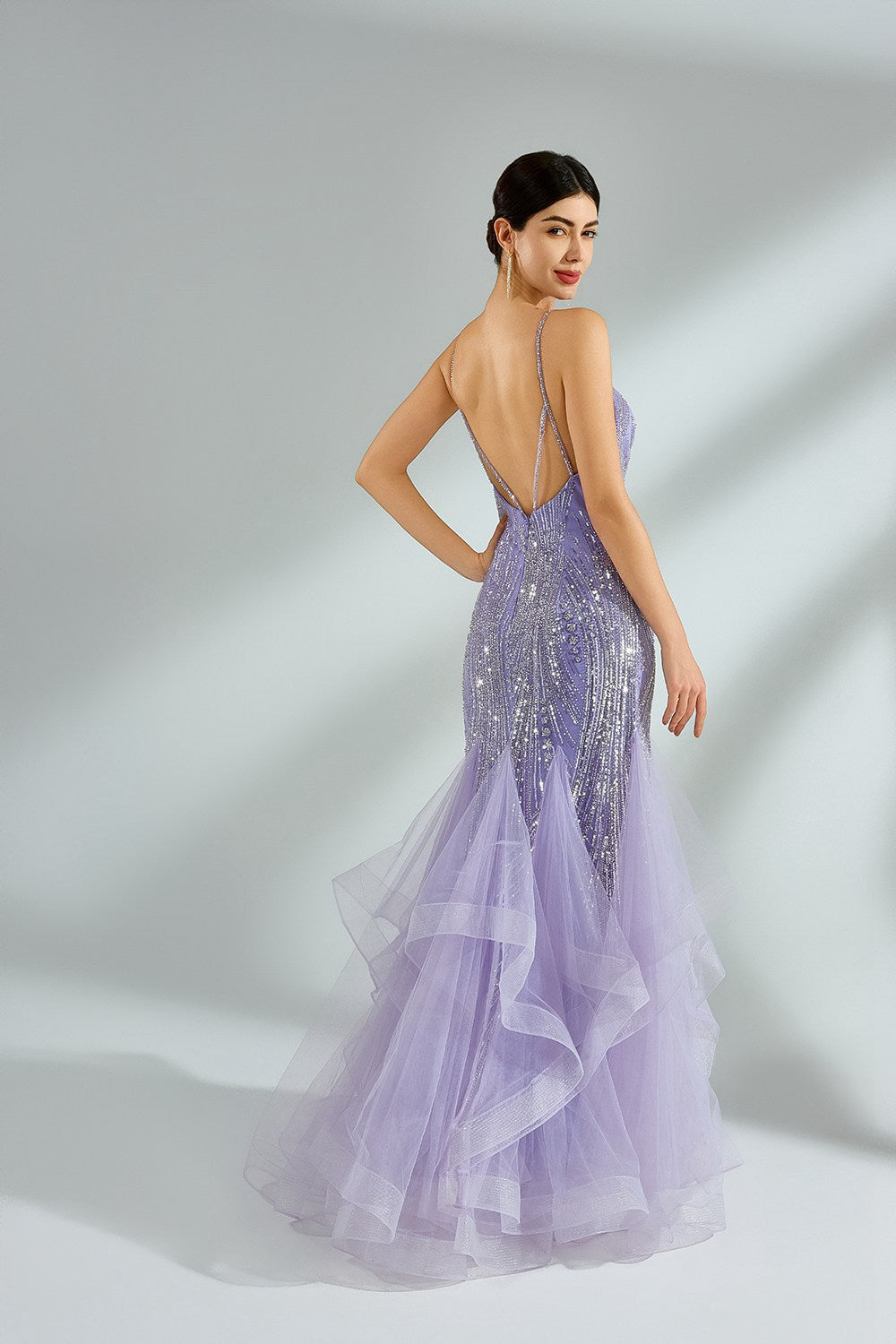 Wholesale Sparkling Mermaid Style Evening Dress 32844