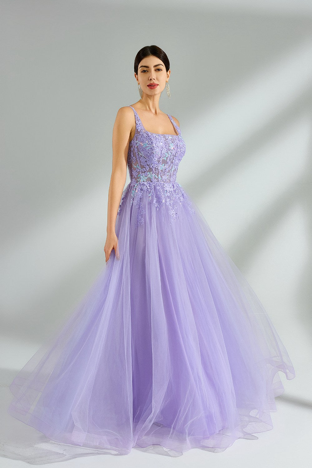 Wholesale Elegant Lace Floral Gown KT1393