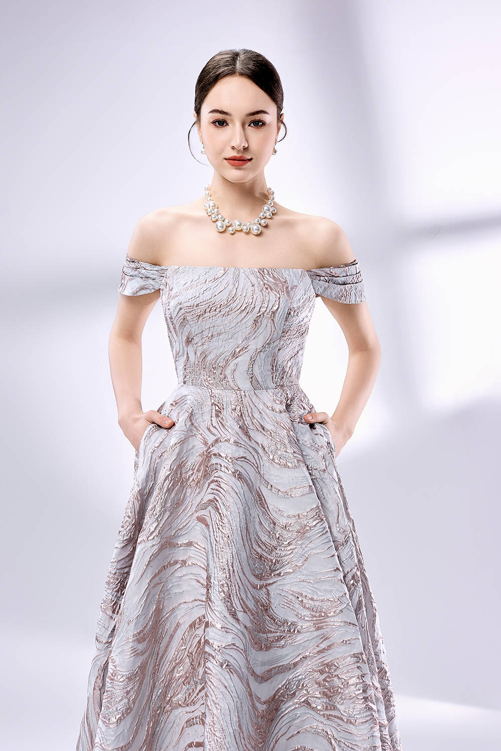 Wholesale Brocade Prom Dress 33144