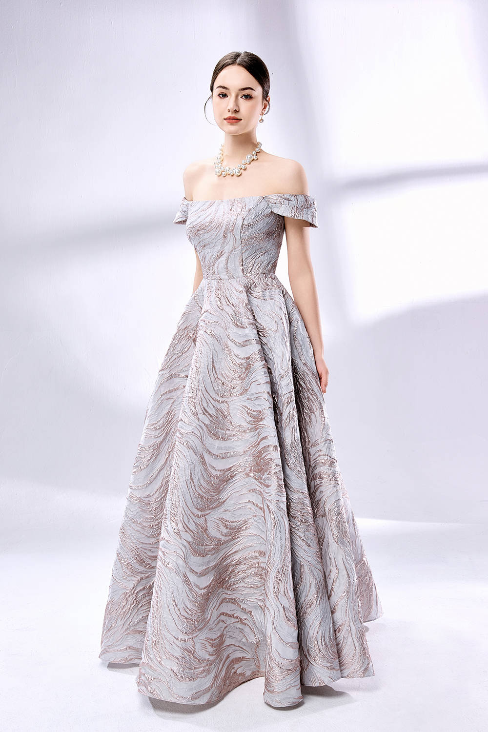 Wholesale Brocade Prom Dress 33144