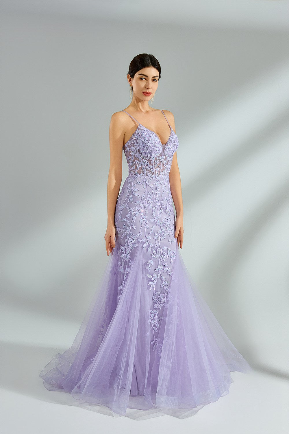 Wholesale Luxe Mermaid Lace  Prom Dress kt1394