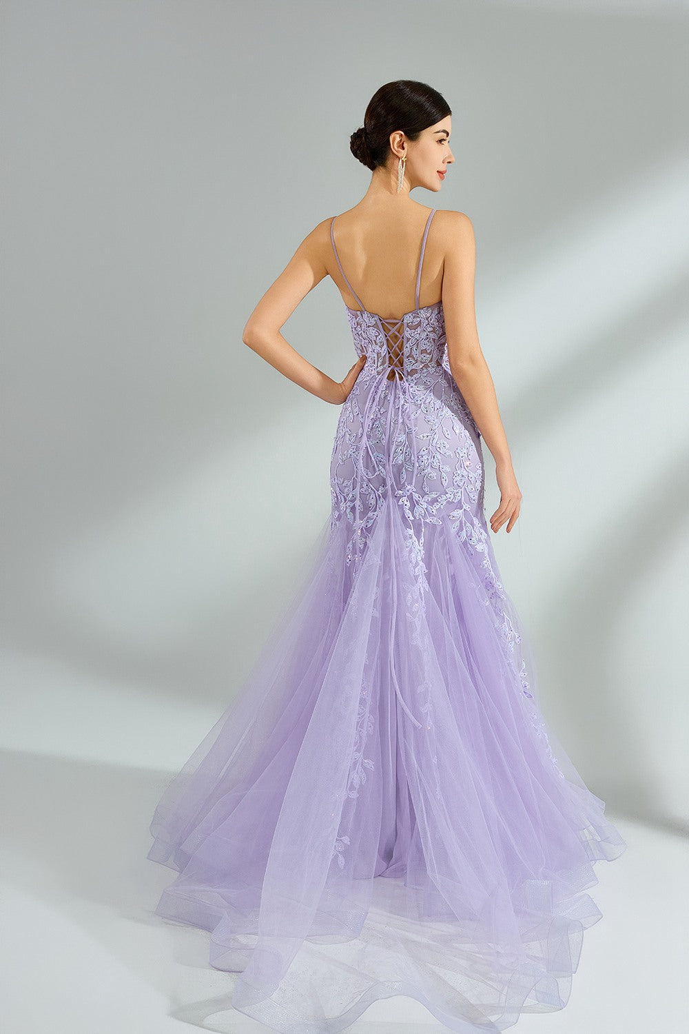 Wholesale Luxe Mermaid Lace  Prom Dress kt1394