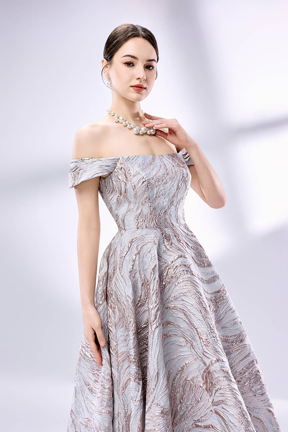 Wholesale Brocade Prom Dress 33144