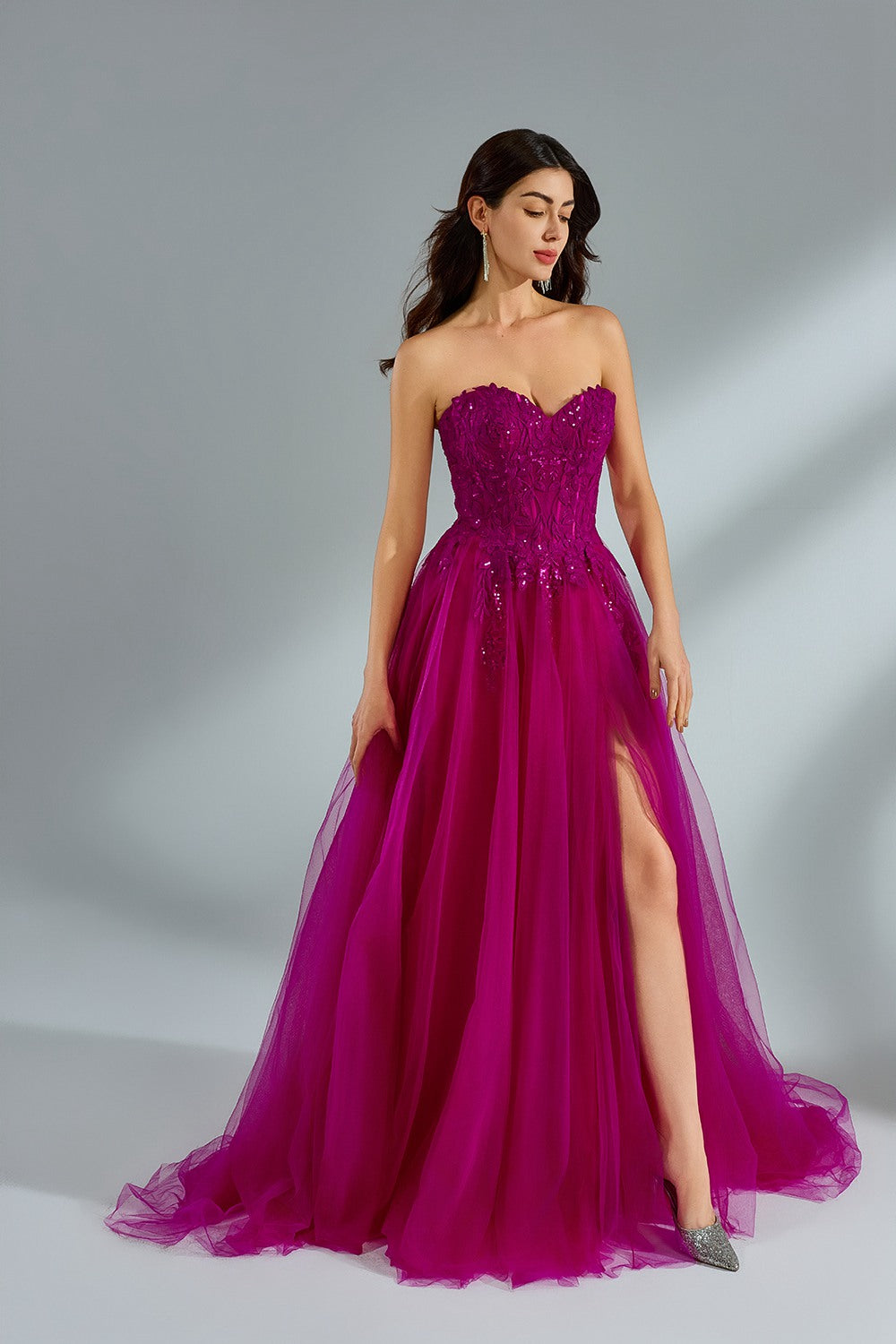Tulle Bride Dresses with Bead Embellishments 3321