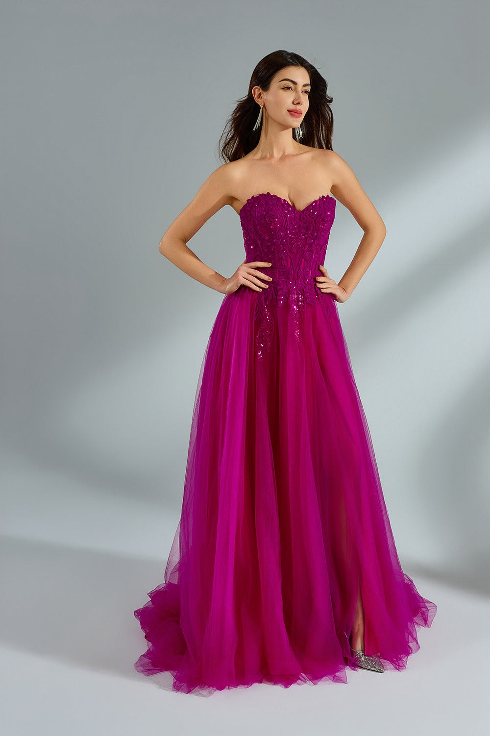 Tulle Bride Dresses with Bead Embellishments 3321