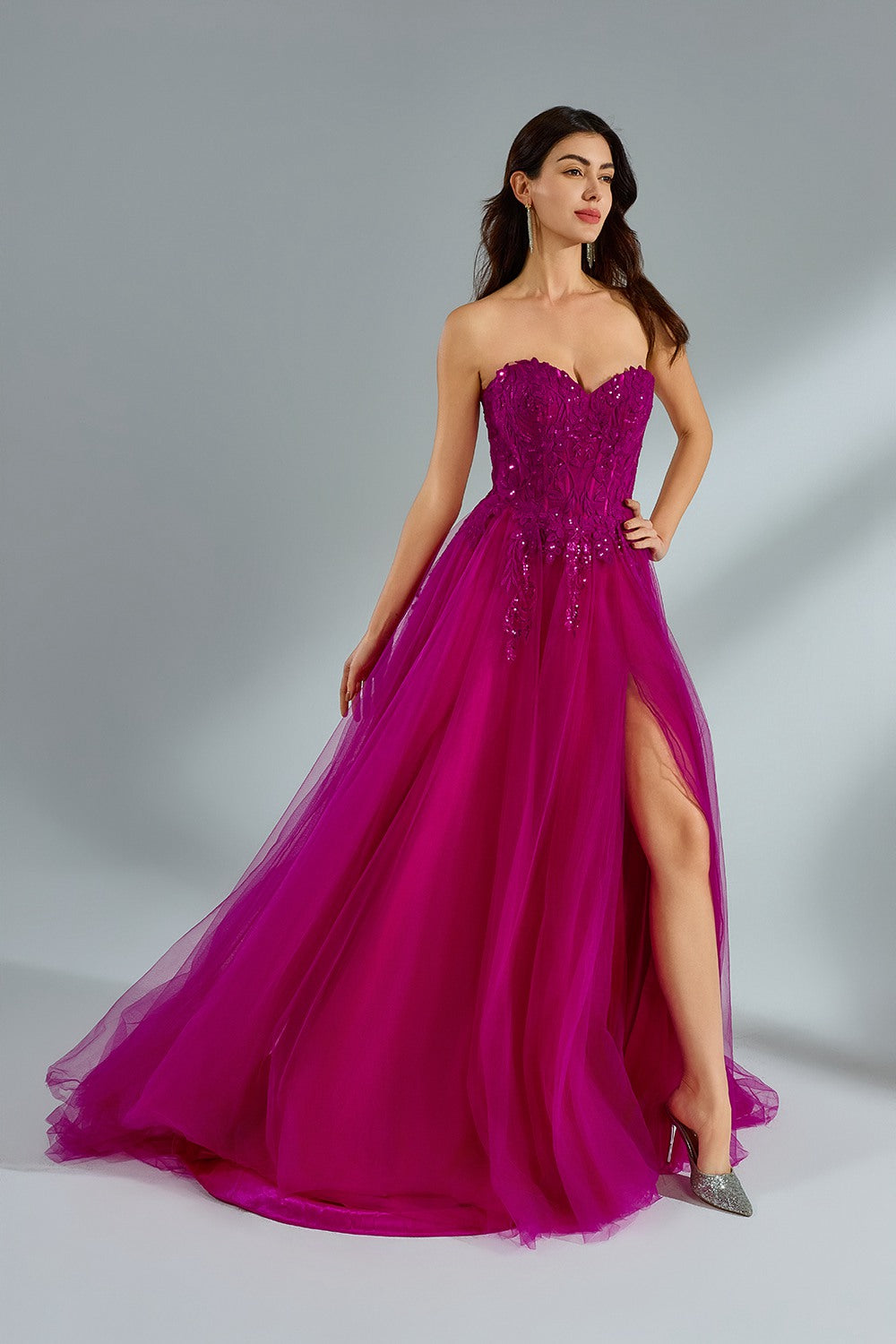 Tulle Bride Dresses with Bead Embellishments 3321