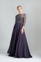 Wholesale Beaded Mother of Bride Dress with Long Sleeves 32541