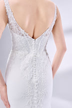 Wholesale Lace Applique Mermaid Wedding Dress with Cape 3332