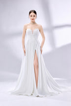 Wholesale  Sweetheart Neckline Wedding Dress with High Slit 3345