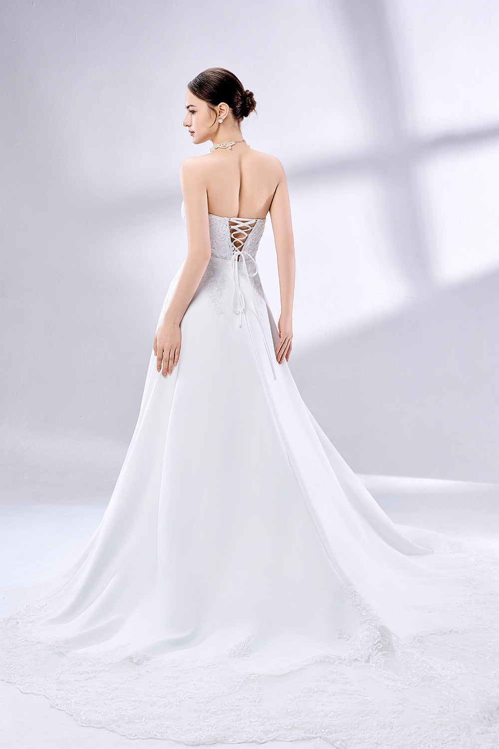 Wholesale  Sweetheart Neckline Wedding Dress with High Slit 3345