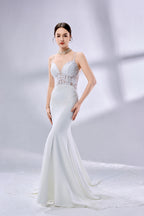 Wholesale Lace Mermaid Wedding Dress, Crisscross Back 3331
