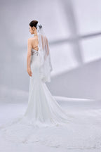 Wholesale Lace Mermaid Wedding Dress, Crisscross Back 3331