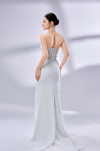 Wholesale Strapless Beaded Mermaid Wedding Dress 3336