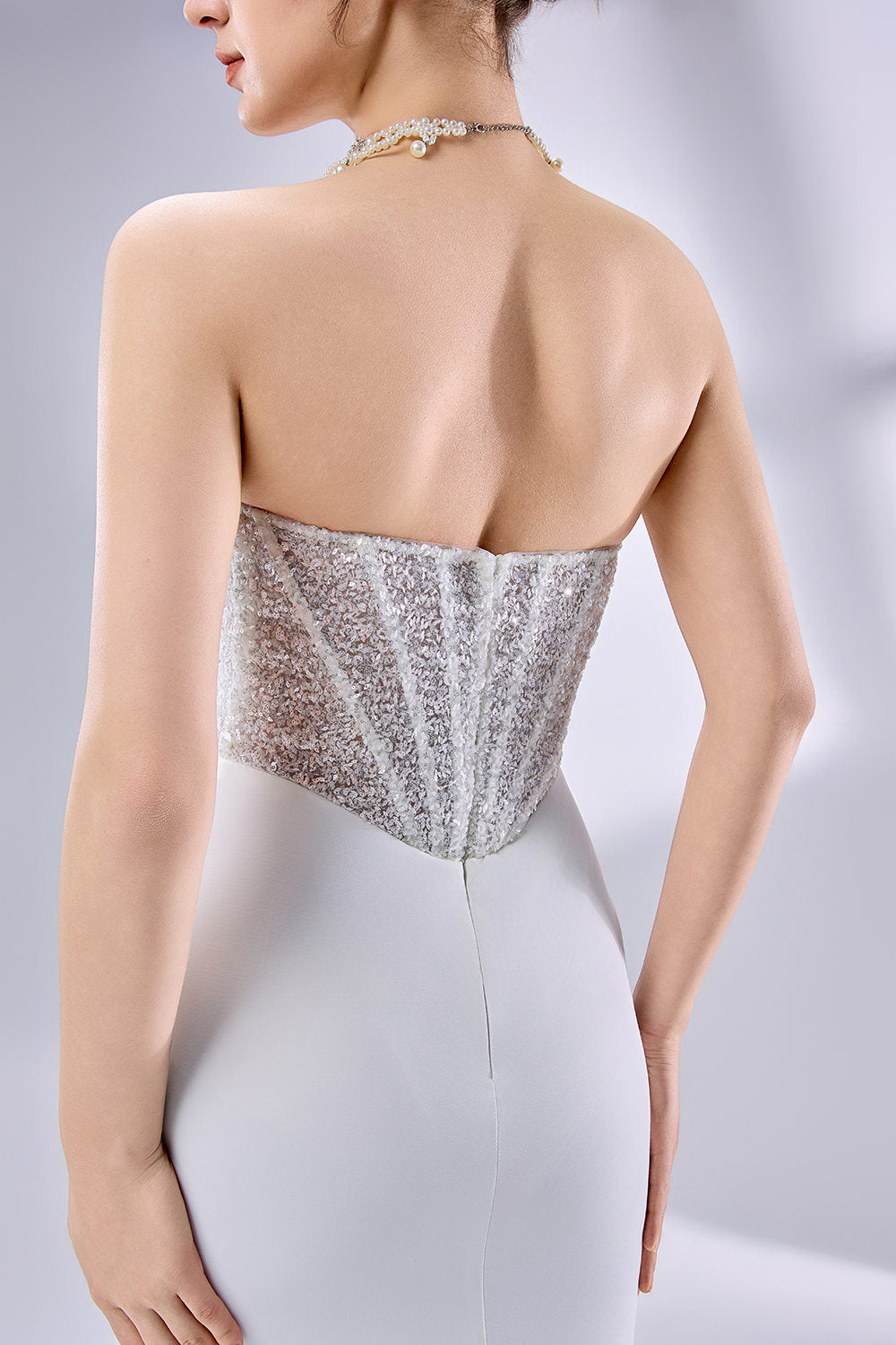 Wholesale Strapless Beaded Mermaid Wedding Dress 3336