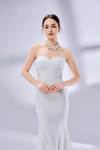 Wholesale Off-Shoulder Mermaid Wedding Dress with Puff Sleeves 3334