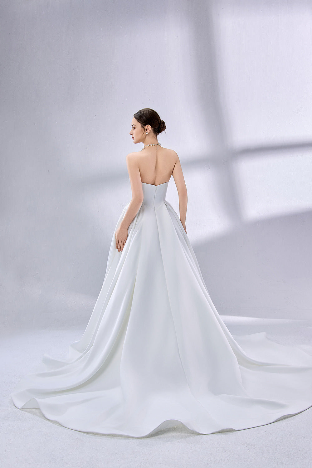 Wholesale Strapless Bow - Accent Ball Gown Wedding Dress 3346