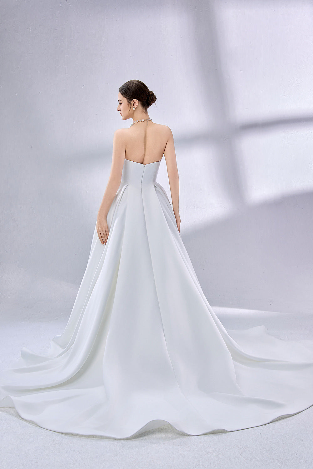 Wholesale Strapless Bow - Accent Ball Gown Wedding Dress 3346