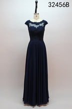 Wholesale Pink Lace Mother Dress with Short Sleeves 32456B