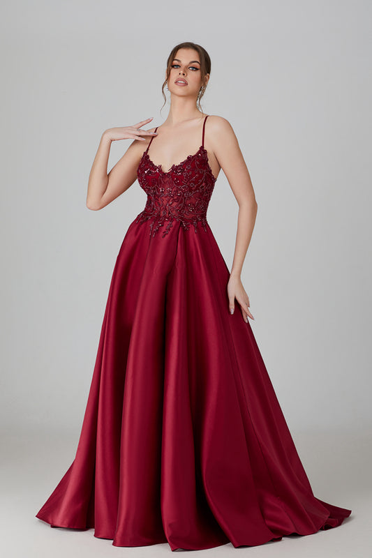 Wholesale Elegance Lace Slit Gown - Unveiling Timeless Sophistication 32718