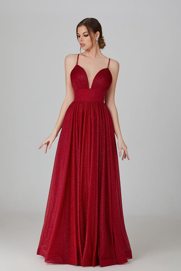 Wholesale Timeless Charm Wine Prom Gown - Embrace Classic Beauty 32765B
