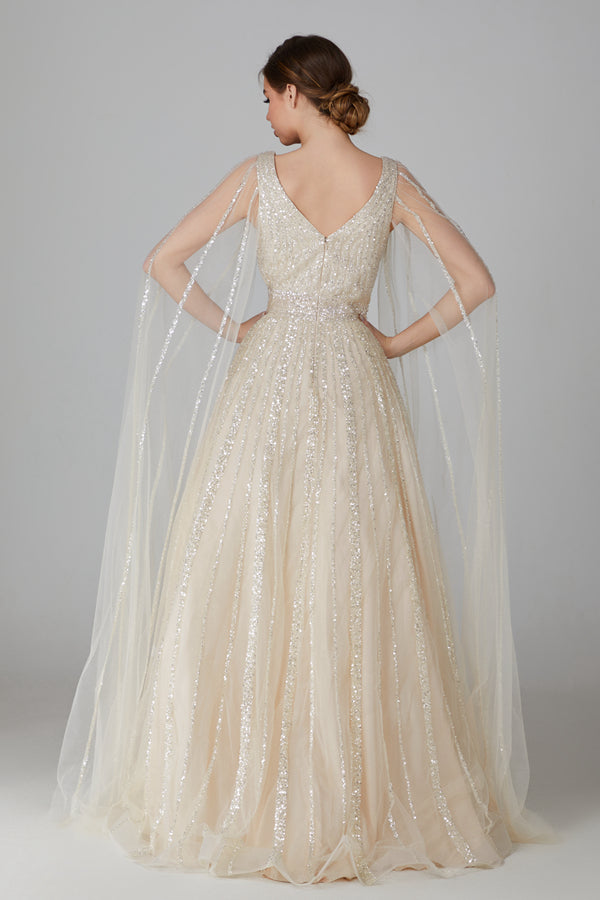 Wholesale Graceful Elegance Off-Shoulder Draped Evening Gown with Shoulder Ties - Embrace Timeless Beauty KS017