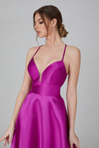 Wholesale Timeless Charm Simple A-Line Tulle Prom Gown 32747