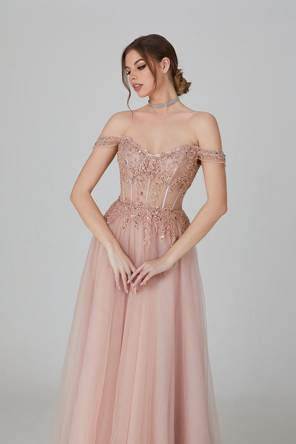 Wholesale Elegance Lace Applique Capelet Prom Gown 32737