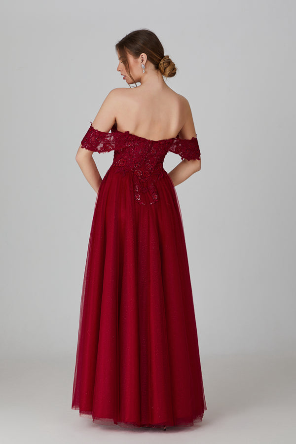 Wholesale Applique A Hand - Hot Fix Rhinestone Prom Gown 32717