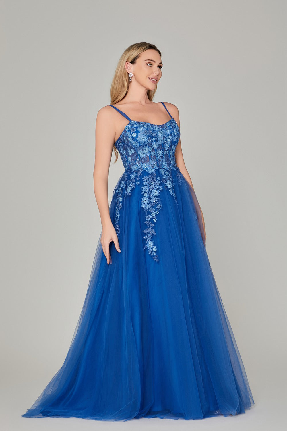 Supplier Ethereal Floral-Lace Tulle Ballgown KT1380
