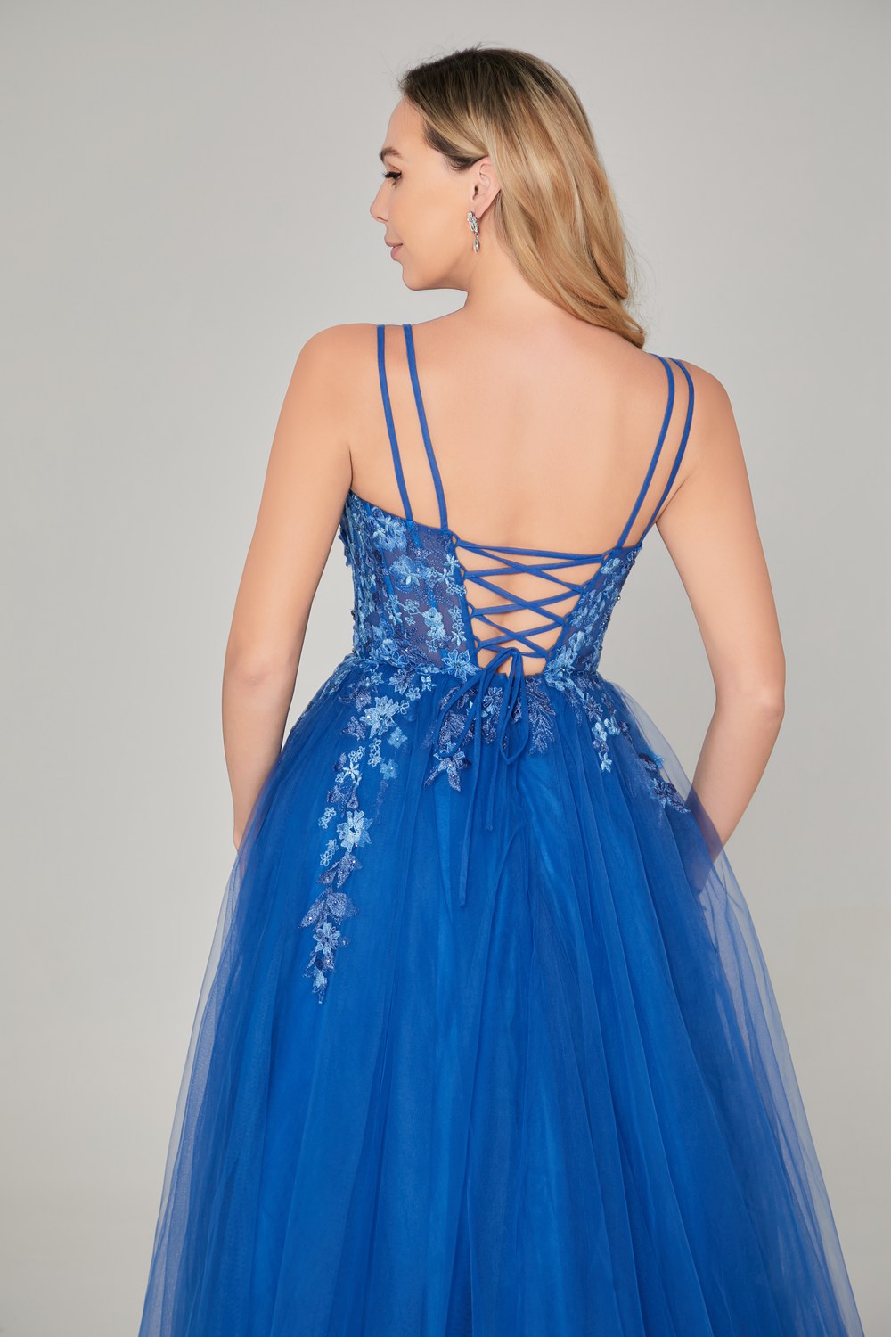 Supplier Ethereal Floral-Lace Tulle Ballgown KT1380