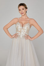 Wholesale Spaghetti - Strap Lace Tulle Bridal Gown 32850