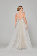 Wholesale Spaghetti - Strap Lace Tulle Bridal Gown 32850