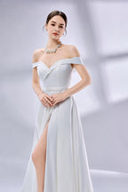Wholesale Sexy Elegant Off - Shoulder Prom Dress with High Slit 33103