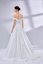Wholesale Sexy Elegant Off - Shoulder Prom Dress with High Slit 33103