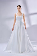 Wholesale Square - Neck Satin Ball Gown Bridal Dress 3325