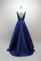 Wholesale Dazzling Elegance Hand-Beaded Satin Prom Gown 32418B
